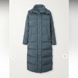 Elegant Dark Teal Puffer Coat